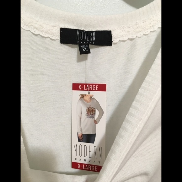 NWT Leopard Pumkin Thankful Long Sleeves Shirt - Picture 15 of 16